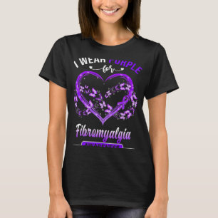 Camiseta Fibromialgia Sensibilização Eu Visto Borboleta Rox