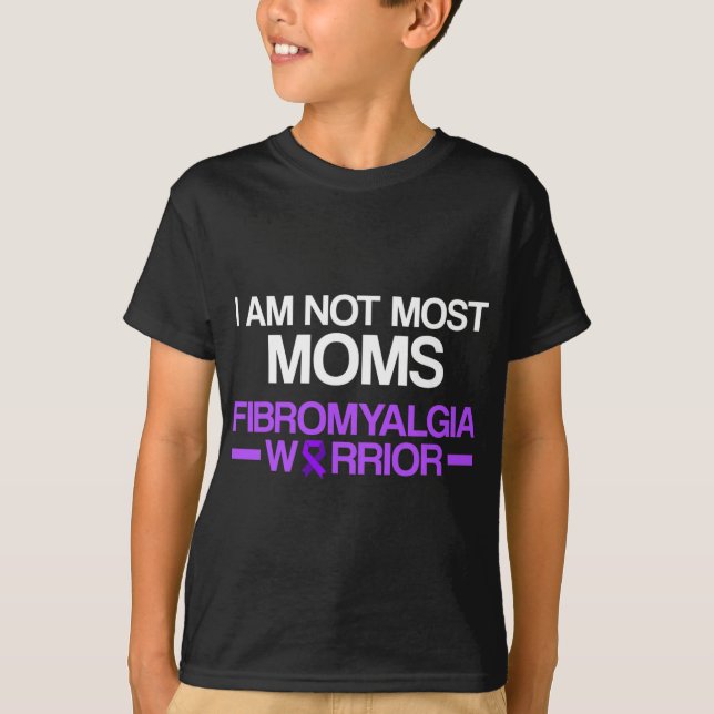 Camiseta Fibromialgia Sensibilização Sobrevivente Mães Guer (Frente)