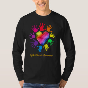 Camiseta Fibrose Cística A Consciência Mãos Fibrose Cística