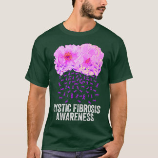 Camiseta Fibrose Cística Consciência Costume Anêmona Fita