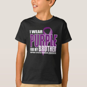 Camiseta Fibrose cística: Roxo para o irmão