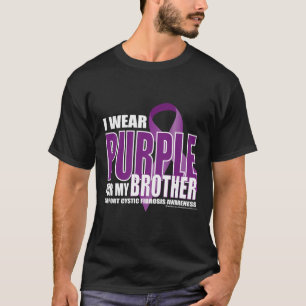 Camiseta Fibrose cística: Roxo para o irmão