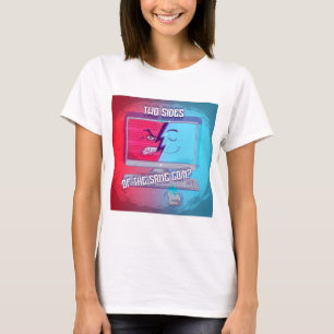 Camiseta FIC "Dois lados da mesma moeda" T-Shirt feminina