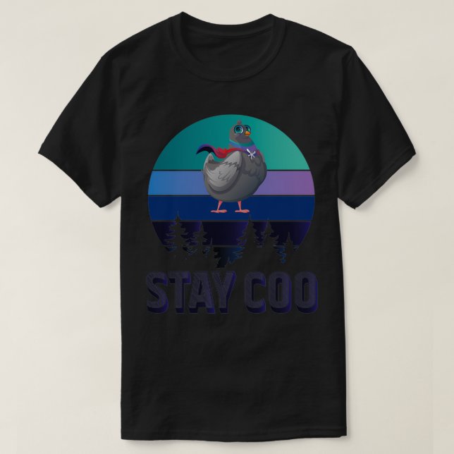 Camiseta Fica Coo Vintage Pigeon 18 (Frente do Design)