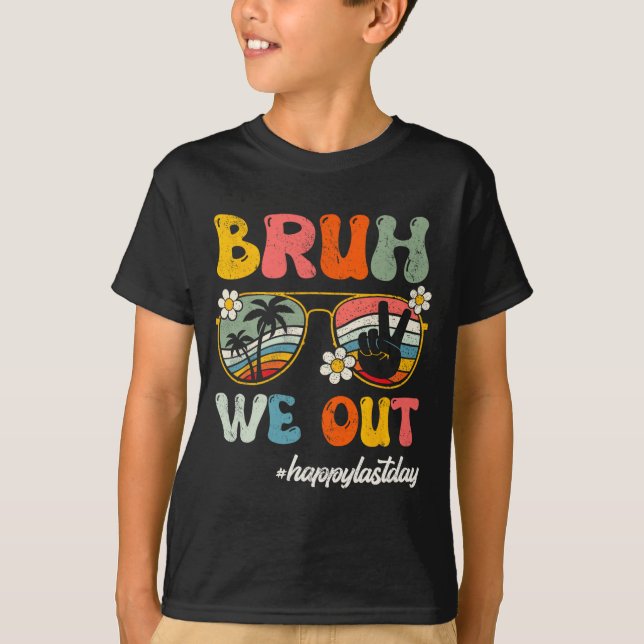 Camiseta Ficamos Felizes No Último Dia Do Professor Su (Frente)