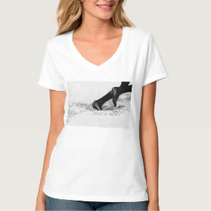 Camiseta ficando sem areia