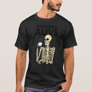 Camiseta Ficando Vivas Cafeando Mulheres Cafeando Cafeína C
