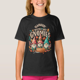 Camiseta Ficar Com Meus Gnomos - Para Crianças E Adultos Co