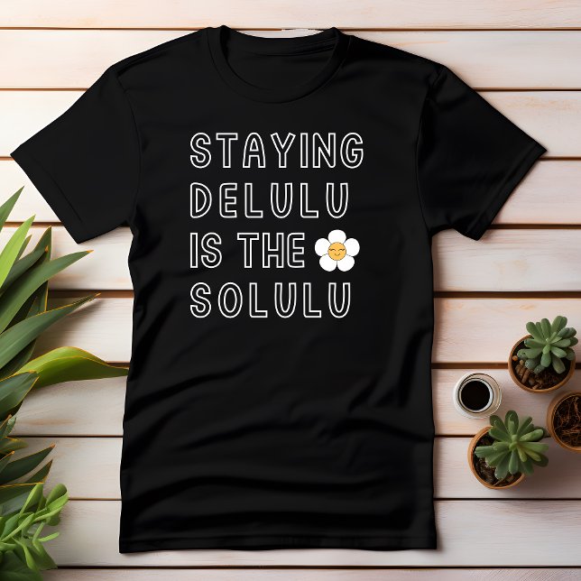 Camiseta Ficar Delulu é a margarida Solulu K-Pop Tik Tok (Criador carregado)