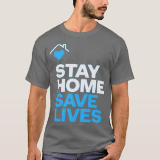 Camiseta ficar em casa salvar vidas de coronavirus covide19