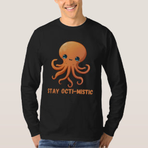 Camiseta Ficar Octi Místico Polvo Lula Coral Tentáculos Cal