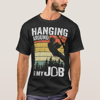 Camiseta Ficar Perto É Engraçado Meu Trabalho Arborista Eng