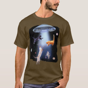 Camiseta Ficção científica Cat abre nave espacial 1917