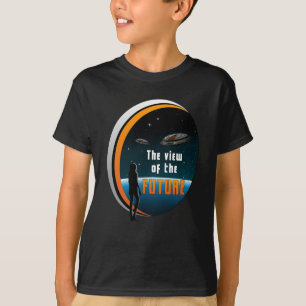 Camiseta Ficha científica Ufo Space Alienígena Sci-Fi Engra