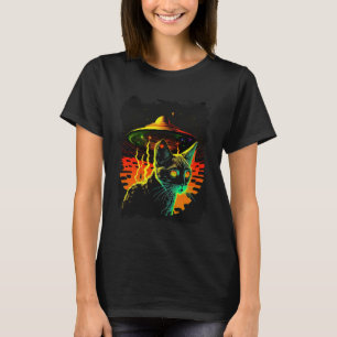Camiseta Ficha de Ciências Alienígenas Elétricas do Cat Spa