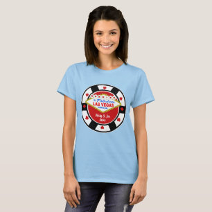 Camiseta Ficha de Pôquer Casados em Vegas
