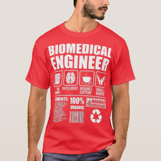 Camiseta Ficha Médica Biomédica de Engenheiro Biomed Trabal