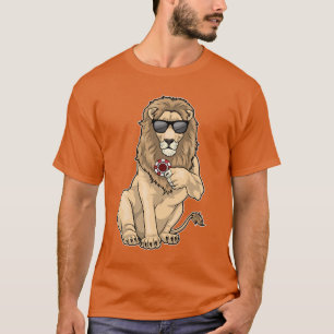 Camiseta Fichas de pôquer Lion Poker