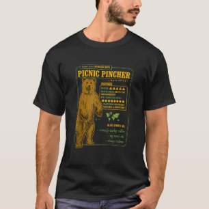 Camiseta Ficheiro de Fato do Urso Engraçado Picnic Pincher