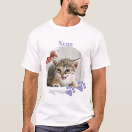Camiseta Ficheiro de gato com nome personalizado