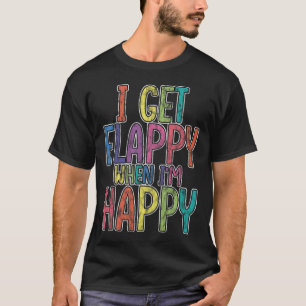 Camiseta Fico feliz quando sou feliz Autismo consciência Jo