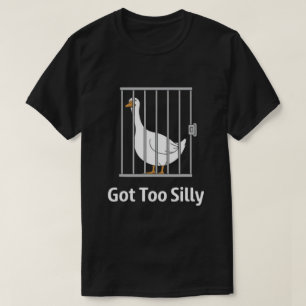 Camiseta Ficou Muito Bobo Pato Engraçado na Gaiola Humor