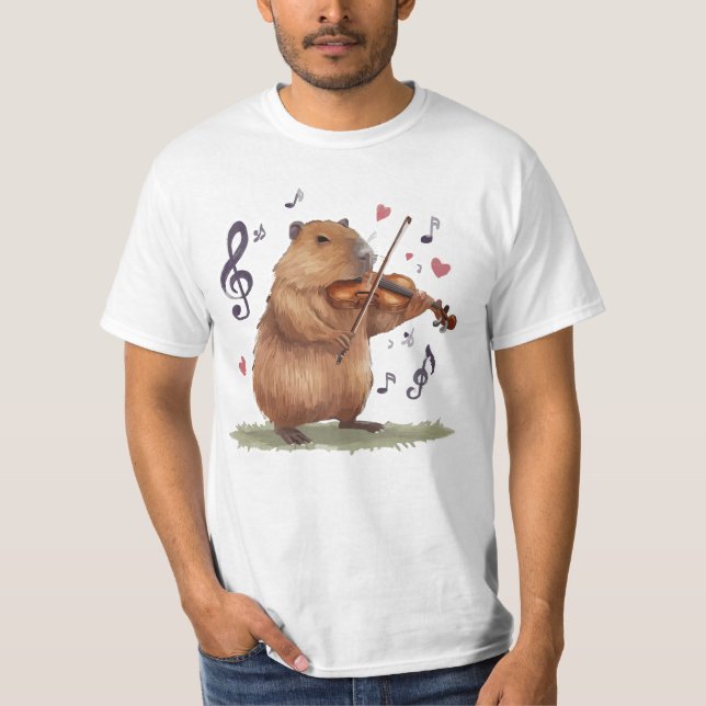 Camiseta fiddler capybara (Frente)