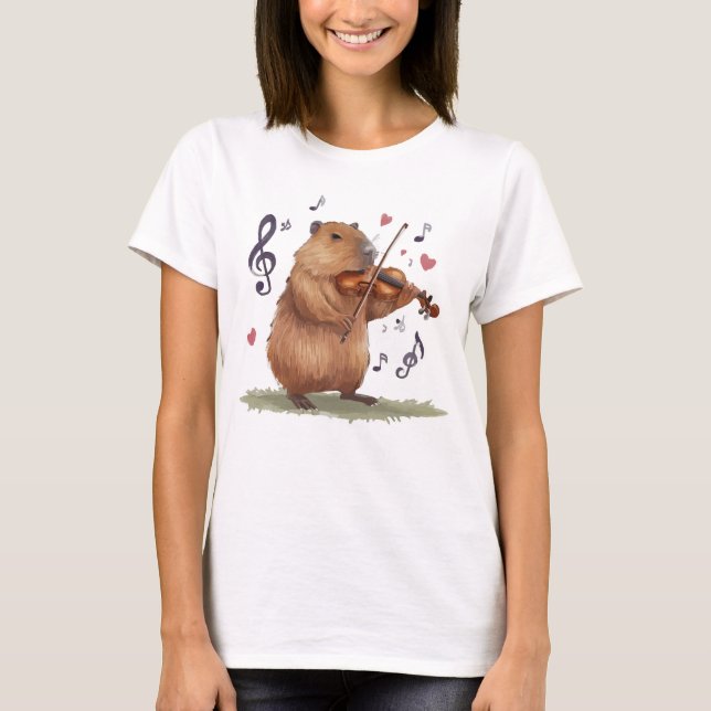 Camiseta fiddler capybara (Frente)