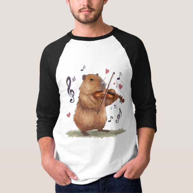 Camiseta fiddler capybara (Frente)