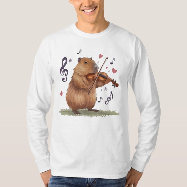 Camiseta fiddler capybara (Frente)