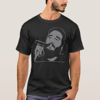 Fidel Castro com T-Shirt retrato de charuto