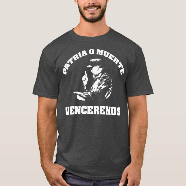 Camiseta Fidel Castro Cuba Revolução na América Latina  (Frente)