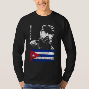 Camiseta Fidel Castro Cuba Revolution Bandeira Cubana