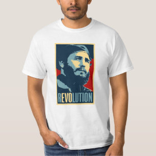 Camiseta Fidel Castro - Presidente da Revolução Cubana em C