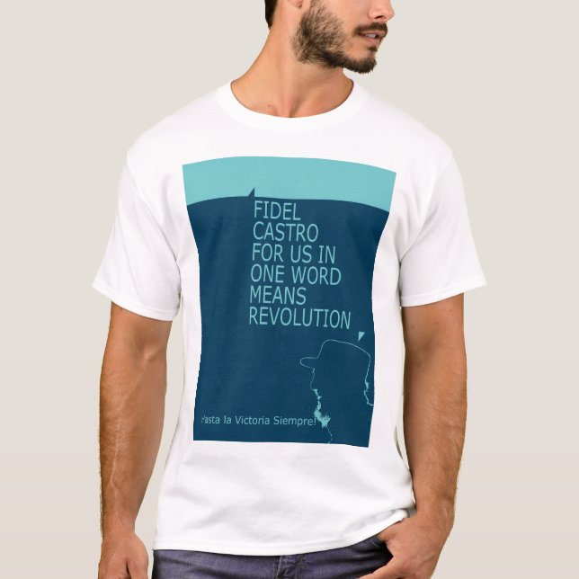 Camiseta Fidel Castro, Presidente, Revolução, Cuba, Havana (Frente)