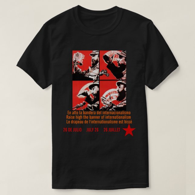 CAMISETA FIDEL DO INTERNACIONALISMO (Frente do Design)