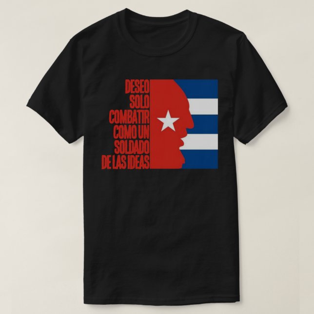 CAMISETA FIDEL, SOLDADO DE LAS IDEAS (Frente do Design)