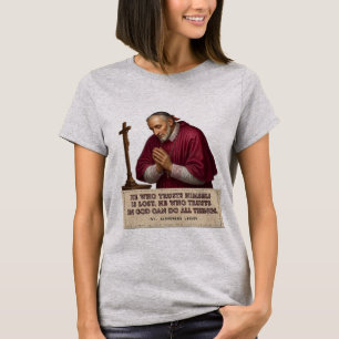Camiseta Fidelidade a Deus Santo Católico da Confiança de S