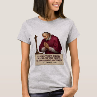 Camiseta Fidelidade a Deus Santo Católico da Confiança de S