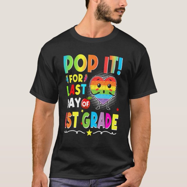 Camiseta Fidget Pop It For Last Day Of 1rua Grade Goodbye S (Frente)