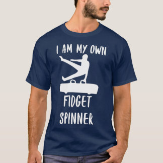 Camiseta Fidget Spinner Pommel Horse Male Gymnast