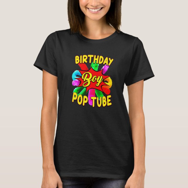 Camiseta Fidget Toy Pop Tube Birthday (Frente)