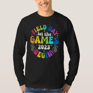 Camiseta Field Day 2023 Let The Games Begin Kids Boys Girls