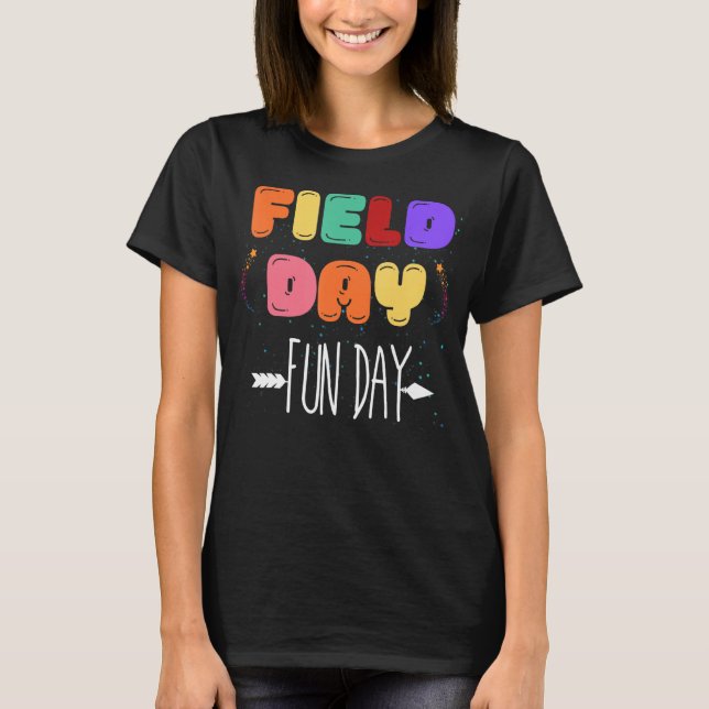 Camiseta Field Day Fun Day Last Day Of School 2023 Teacher  (Frente)