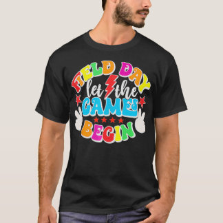 Camiseta Field Day Let The Games Begin Kids Boys Girls Teac
