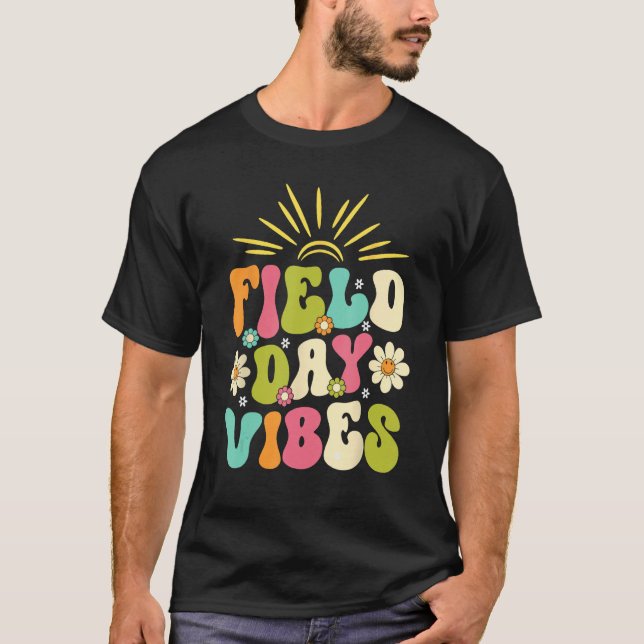 Camiseta Field Day Vibes   For Teacher Kids Field Day 2023  (Frente)