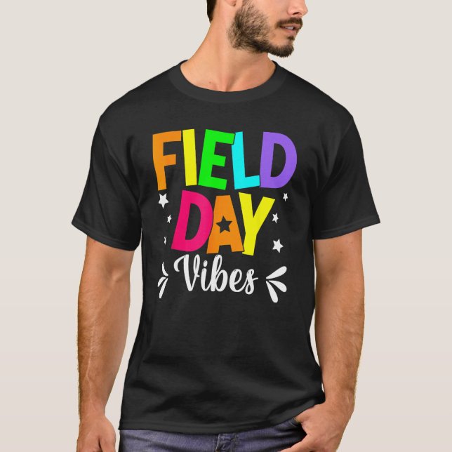 Camiseta Field Day Vibes   For Teacher Kids Field Day 2023  (Frente)