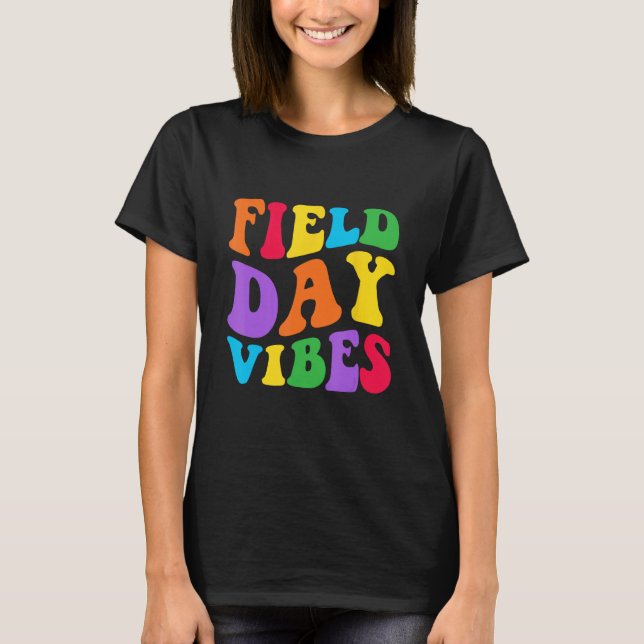 Camiseta Field Day Vibes   For Teacher Kids Field Day 2023  (Frente)