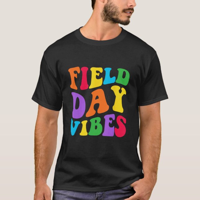 Camiseta Field Day Vibes   For Teacher Kids Field Day 2023  (Frente)