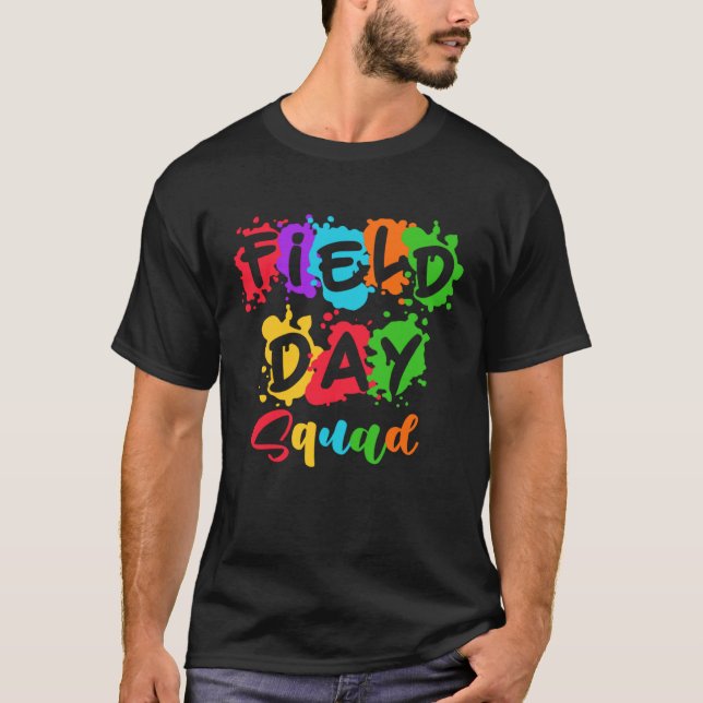 Camiseta Field Fun Day Squad School Kids Vibes Boys Girls T (Frente)